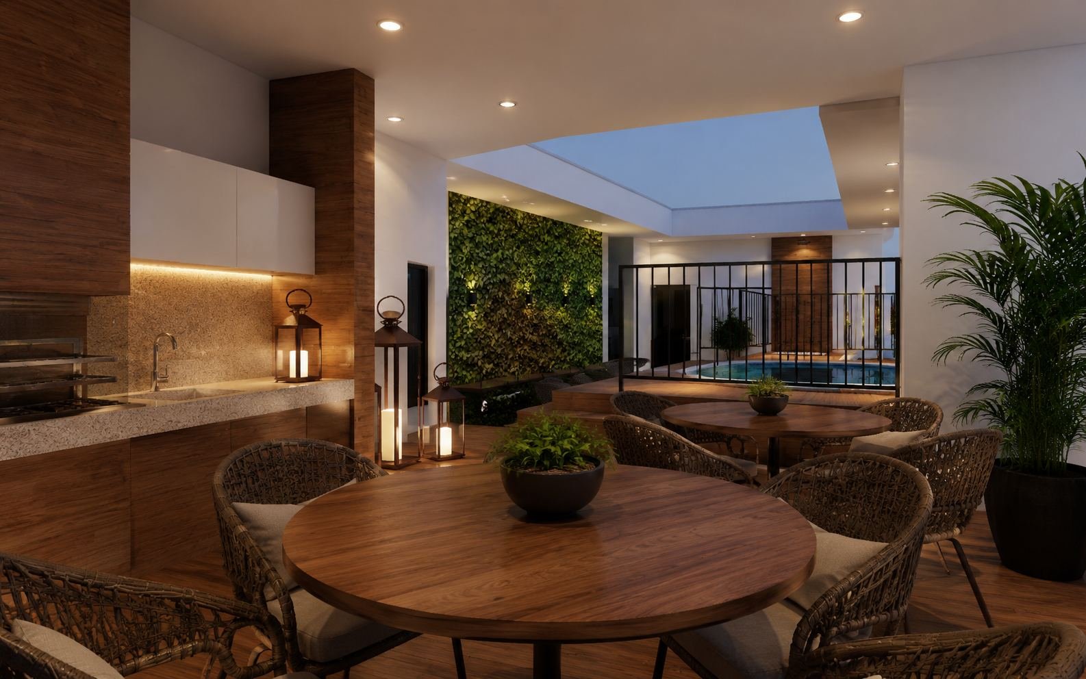 Área comum de convivência e lounge do BRIZZI lofts